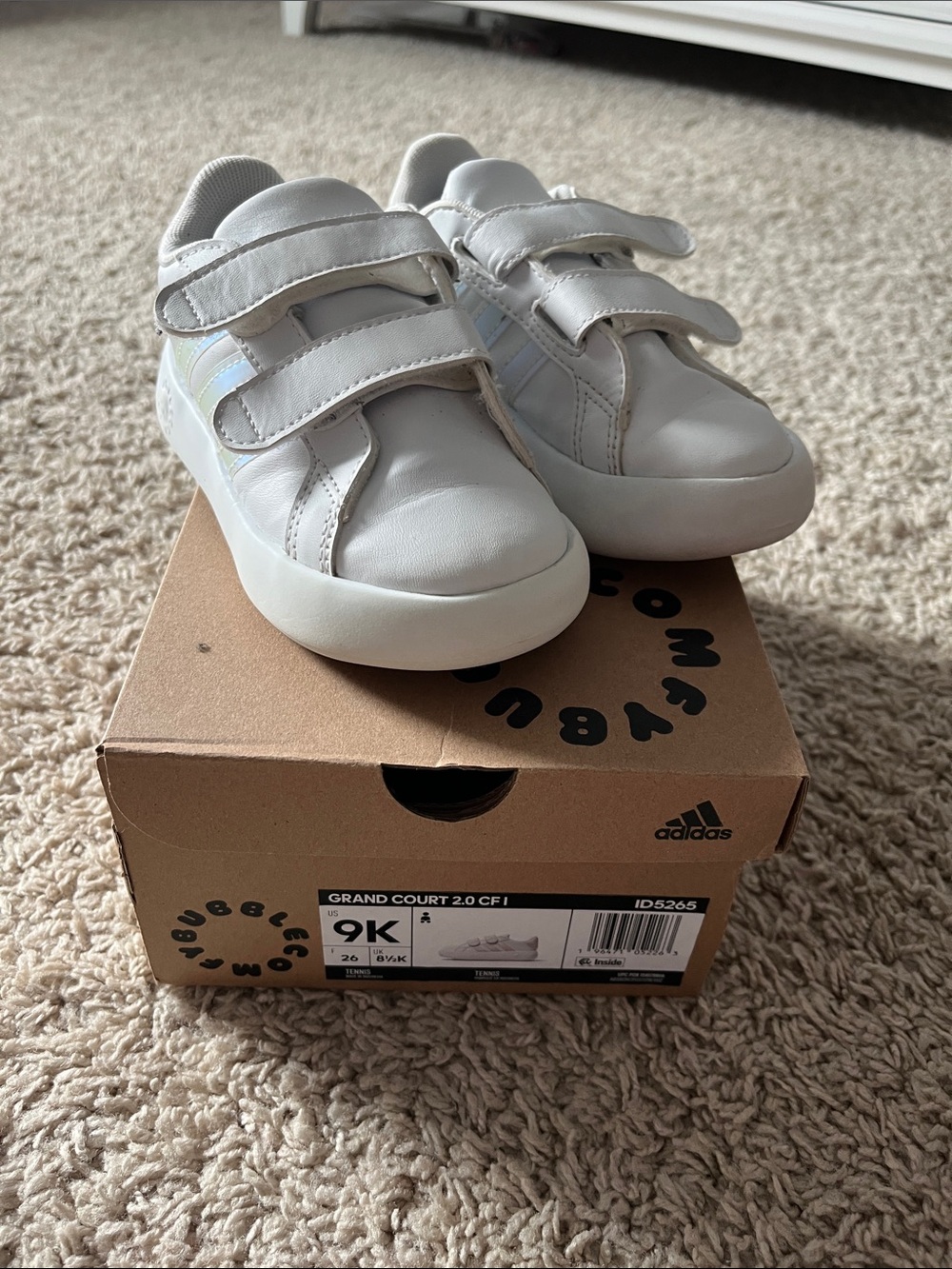 Adidas grand court 2.0 bubble sneakers